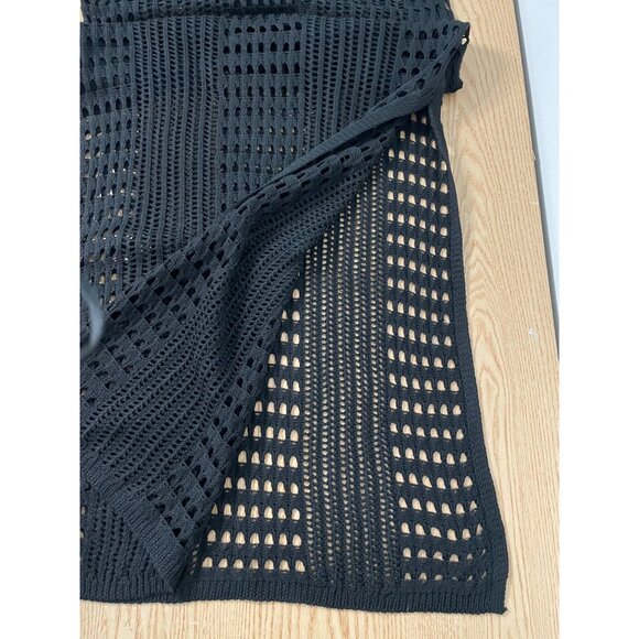 B11 New Women’s Cha Cha Swimsuit Cover Up Slits At The bottom Black size Medium - Picture 5 of 7